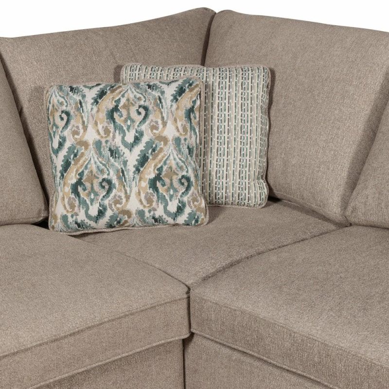 2-Piece Chenille Sectional With Left-Facing Sleeper Sofa – Taupe Furniture