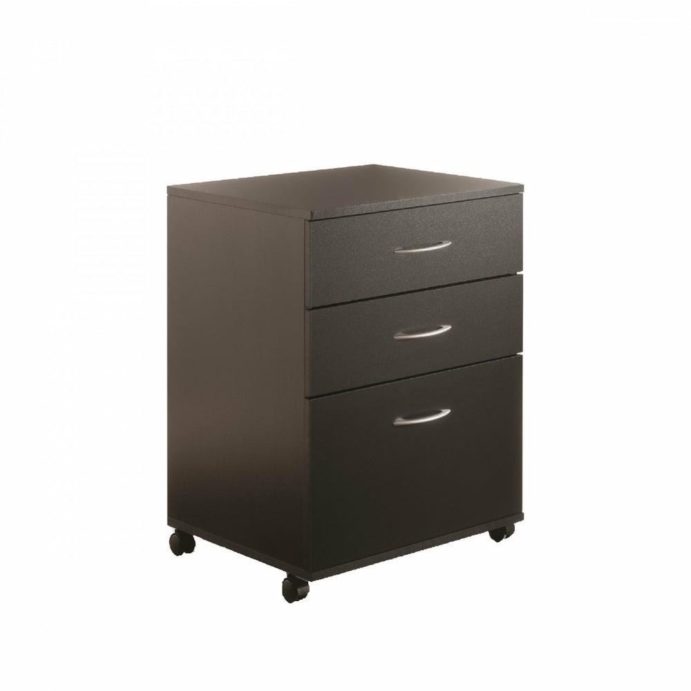 3-Drawer Filing Cabinet – Black Cabinets