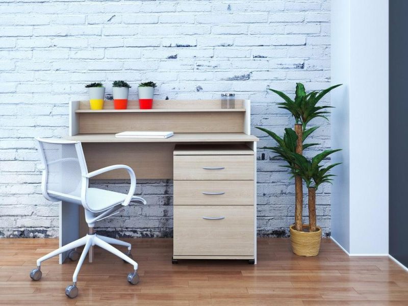 3-Drawer Filing Cabinet – Natural Maple Cabinets