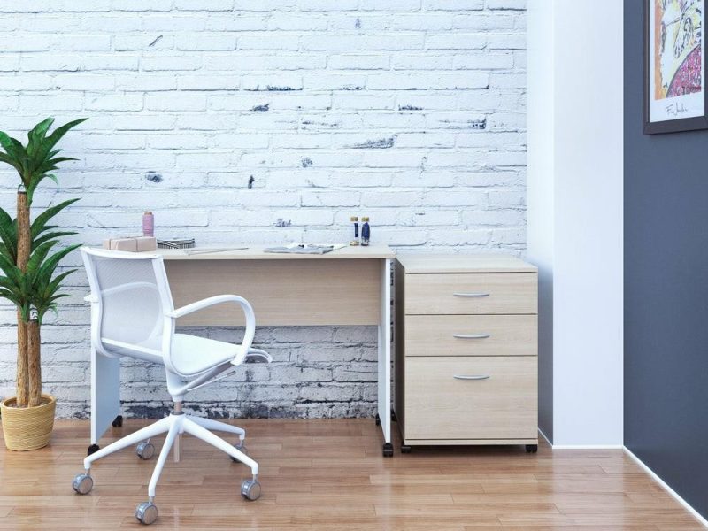 3-Drawer Filing Cabinet – Natural Maple Cabinets