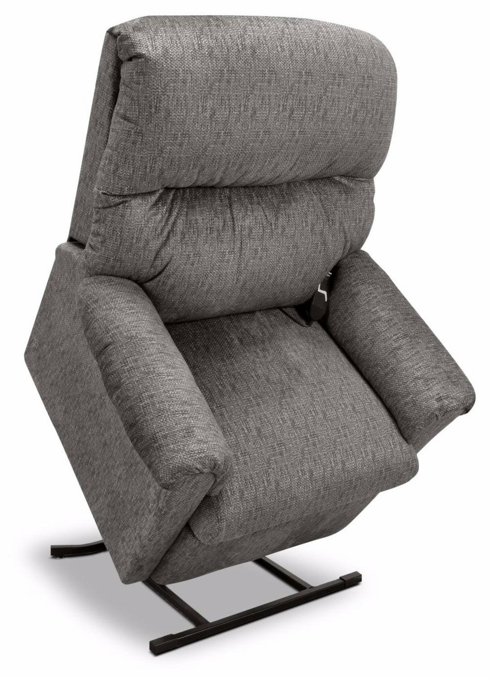 35.25″ Grey Chenille Fabric 3-Position Power Lift Recliner Furniture