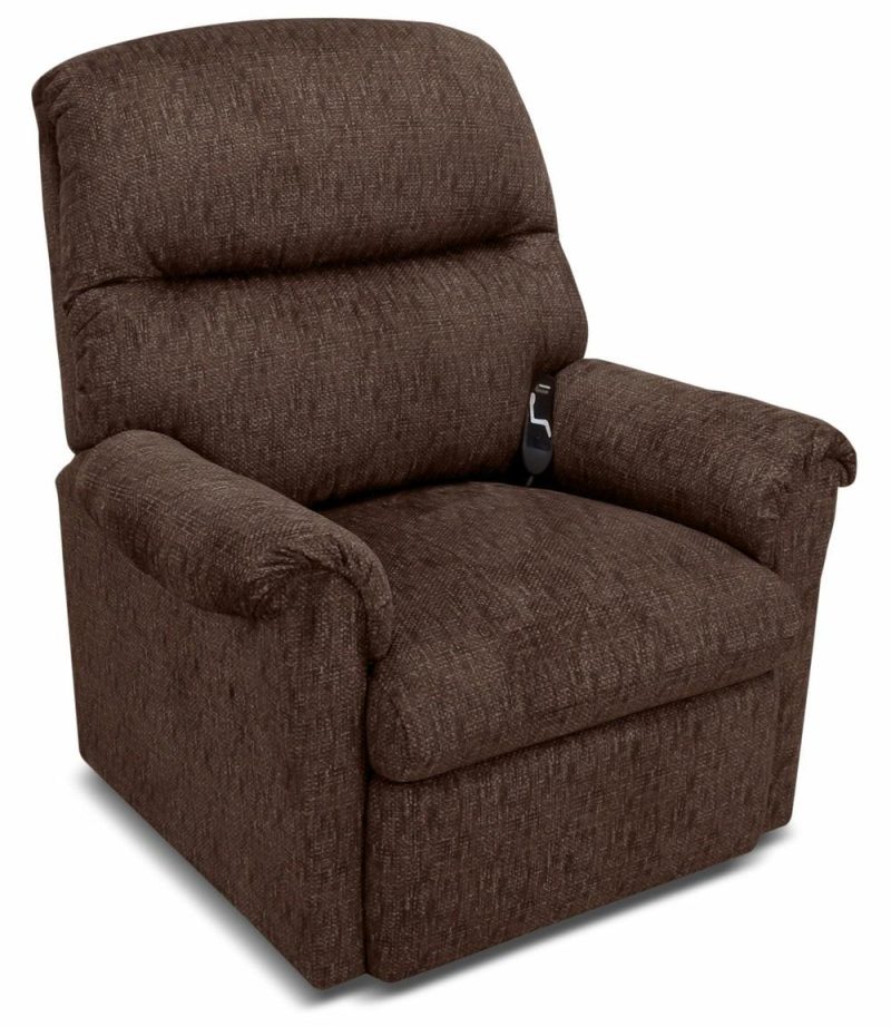 35.25″ Sepia Brown Chenille Fabric 3-Position Power Lift Recliner Furniture