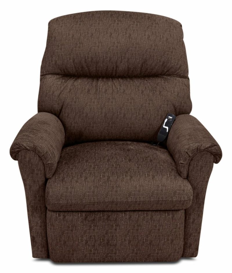 35.25″ Sepia Brown Chenille Fabric 3-Position Power Lift Recliner Furniture