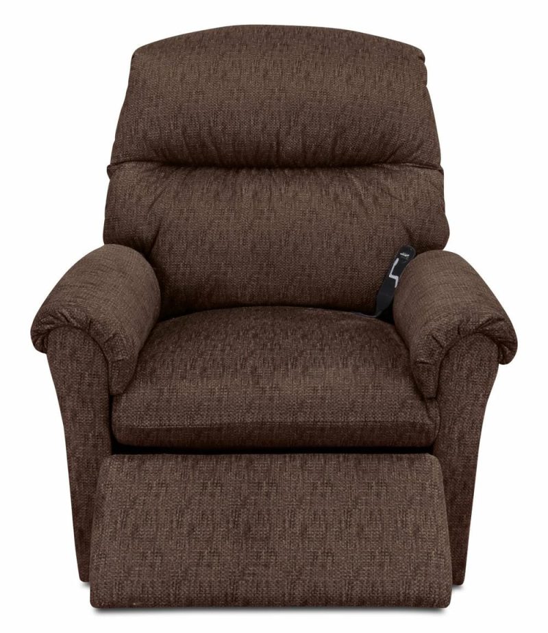 35.25″ Sepia Brown Chenille Fabric 3-Position Power Lift Recliner Furniture