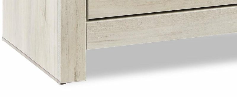 Abby Bedside 2-Drawer Nightstand With Usb Port, 21.8″W X 24.5″H – White Bedroom