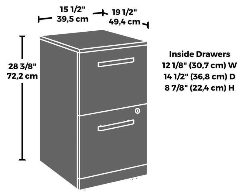 Affirm 15.55″ Commercial Grade 2-Drawer Filing Cabinet – Hudson Elm Cabinets