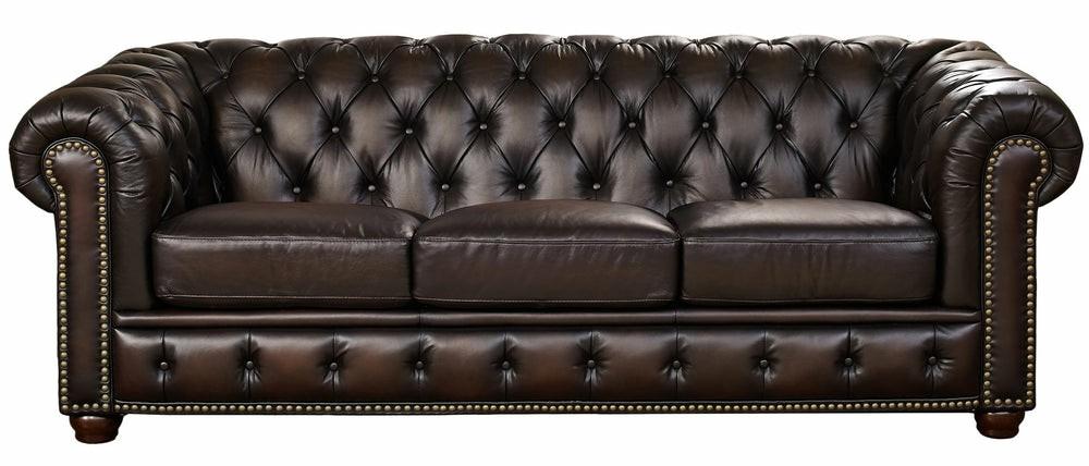 Albany Leather Sofa – Caramel Furniture