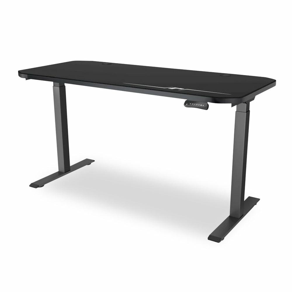 Altura 66.92″ Adjustable Height Gaming Desk – Black Desks