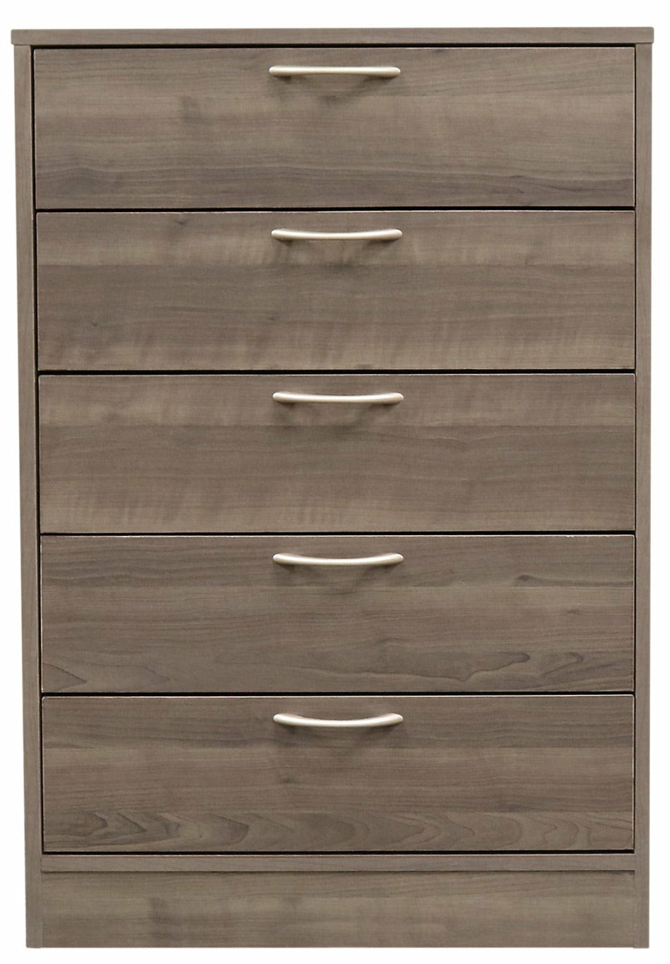 Arlo Bedroom Chest Of Drawers, 5-Drawer, 23.6″W X 36.2″H, Made In Canada – Grey/Brown Bedroom