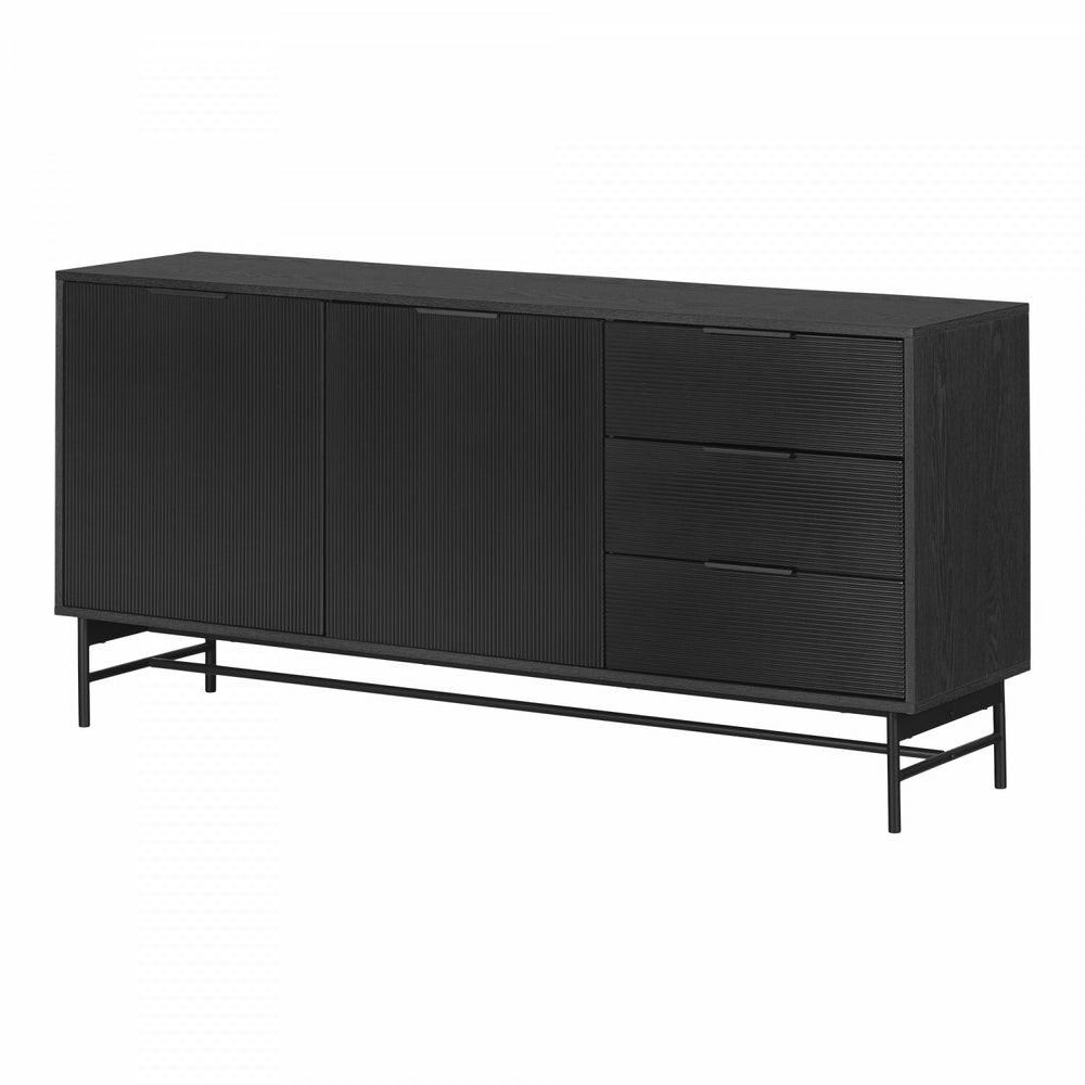 Arlo Sideboard – Ash Oak Black Buffets, Servers And Cabinets