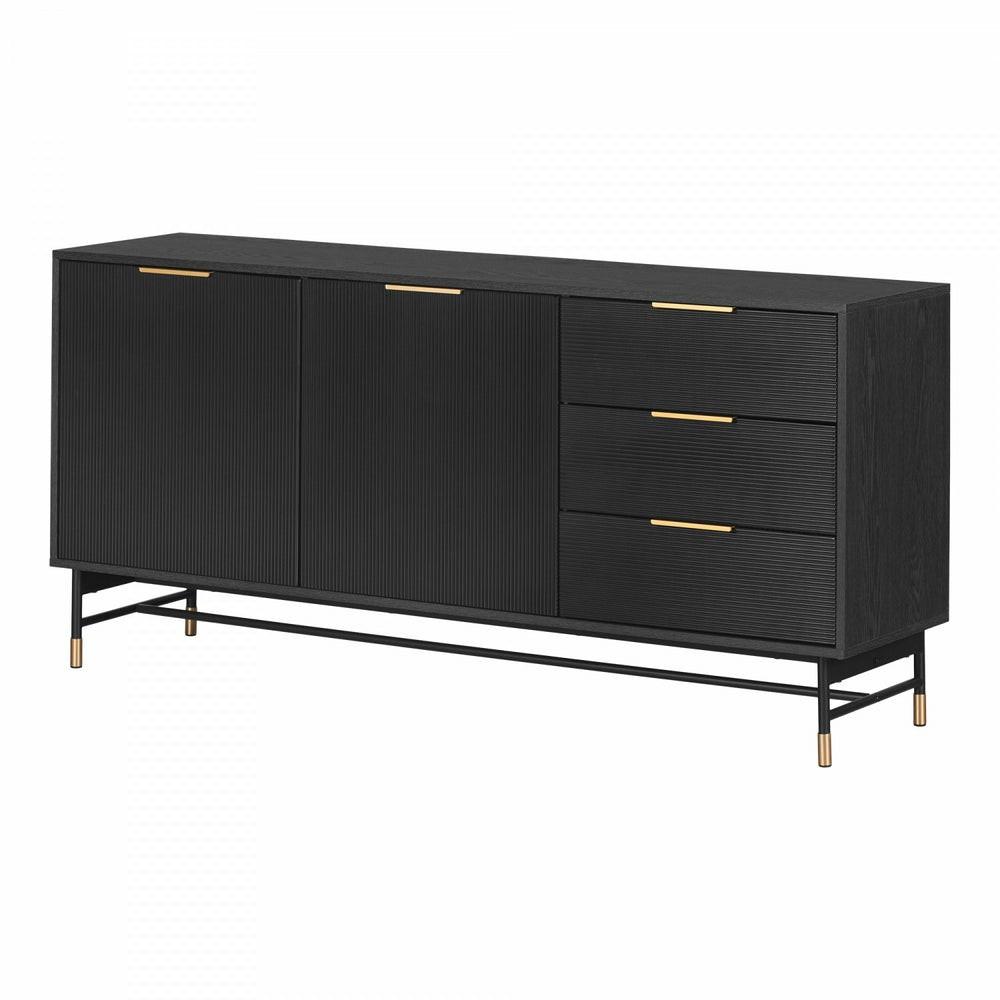 Arlo Sideboard – Ash Oak Gold Buffets, Servers And Cabinets