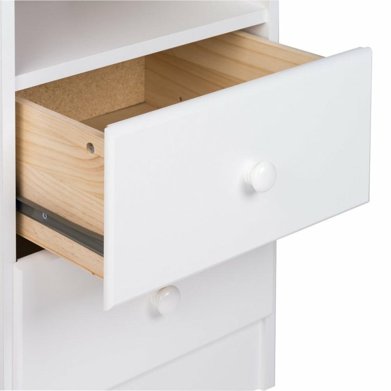 Astrid 2-Drawer Nightstand – White Bedroom