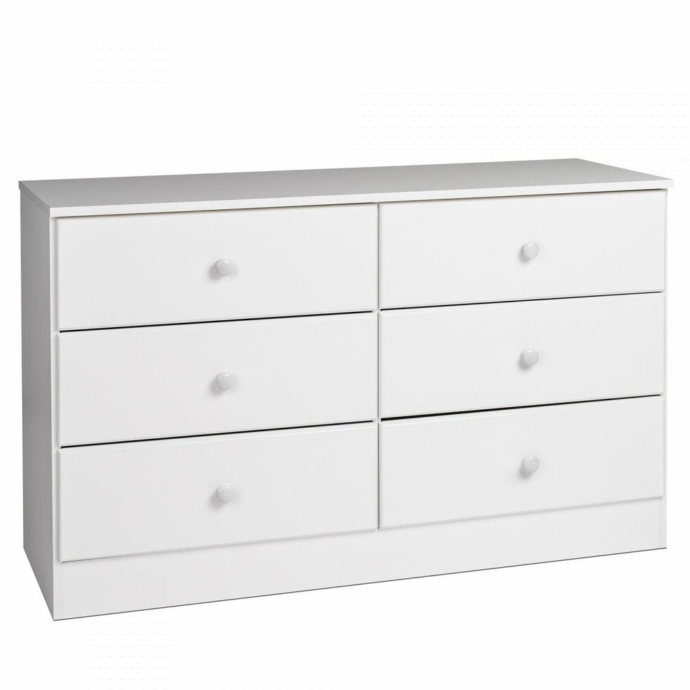 Astrid 6-Drawer Dresser – White Bedroom