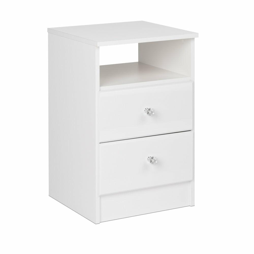 Astrid Kids 2-Drawer Nightstand – White Bedroom