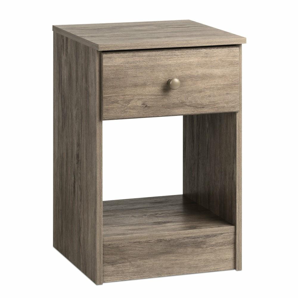 Astrid Tall 1-Drawer Nightstand – Drifted Grey Bedroom