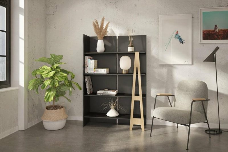 Atypik Bookcase – Black Furniture