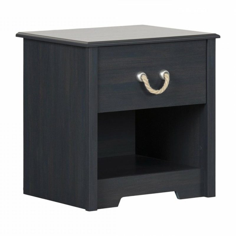 Aviron 1-Drawer Nightstand – Blueberry Bedroom