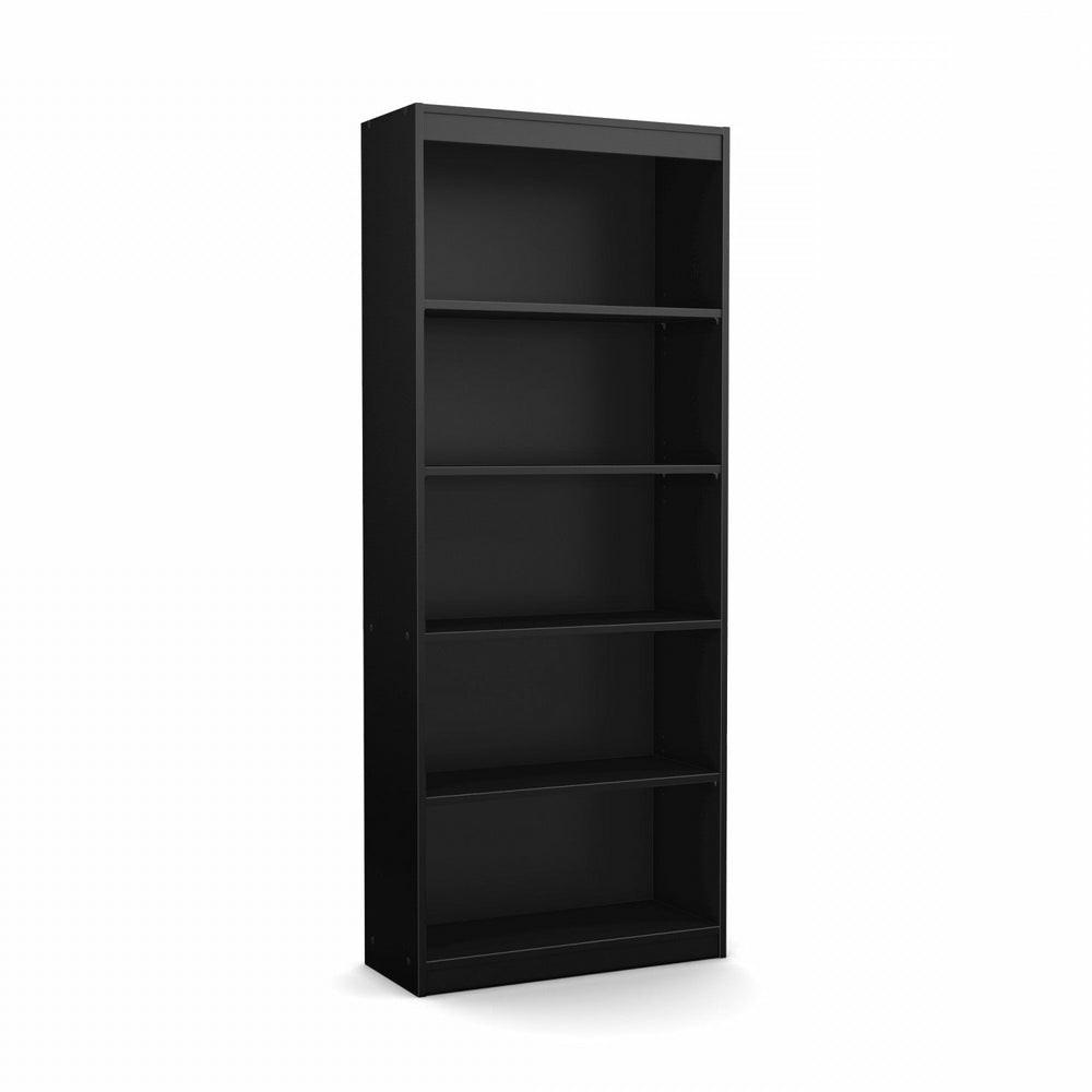 Axess 5-Shelf Bookcase – Pure Black Bookcases