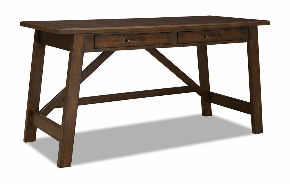 Baldridge 60″ Desk With 2-Drawers – Rustic Brown Desks