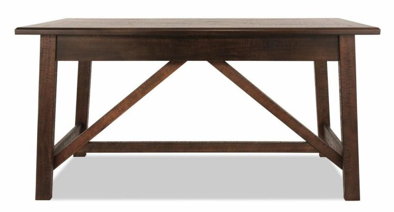 Baldridge 60″ Desk With 2-Drawers – Rustic Brown Desks