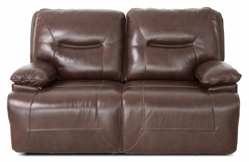 Beau Genuine Leather Power Reclining Loveseat – Burgundy Furniture