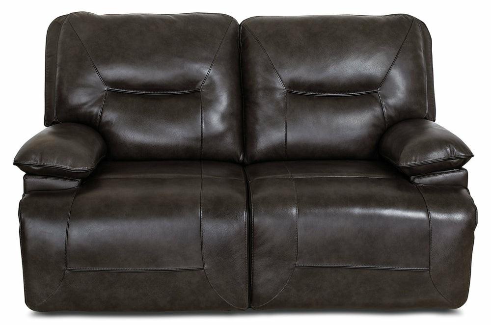 Beau Genuine Leather Power Reclining Loveseat – Grey Furniture