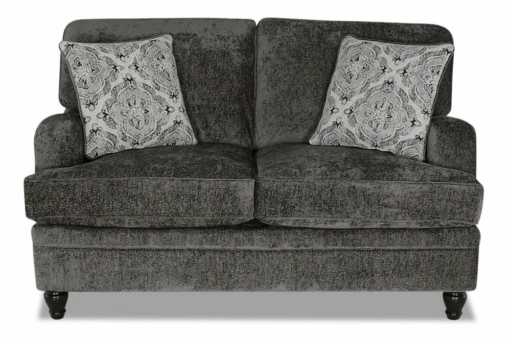 Bellmont Chenille Loveseat – Charcoal Furniture