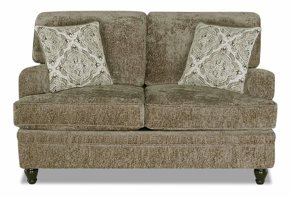 Bellmont Chenille Loveseat – Toffee Furniture