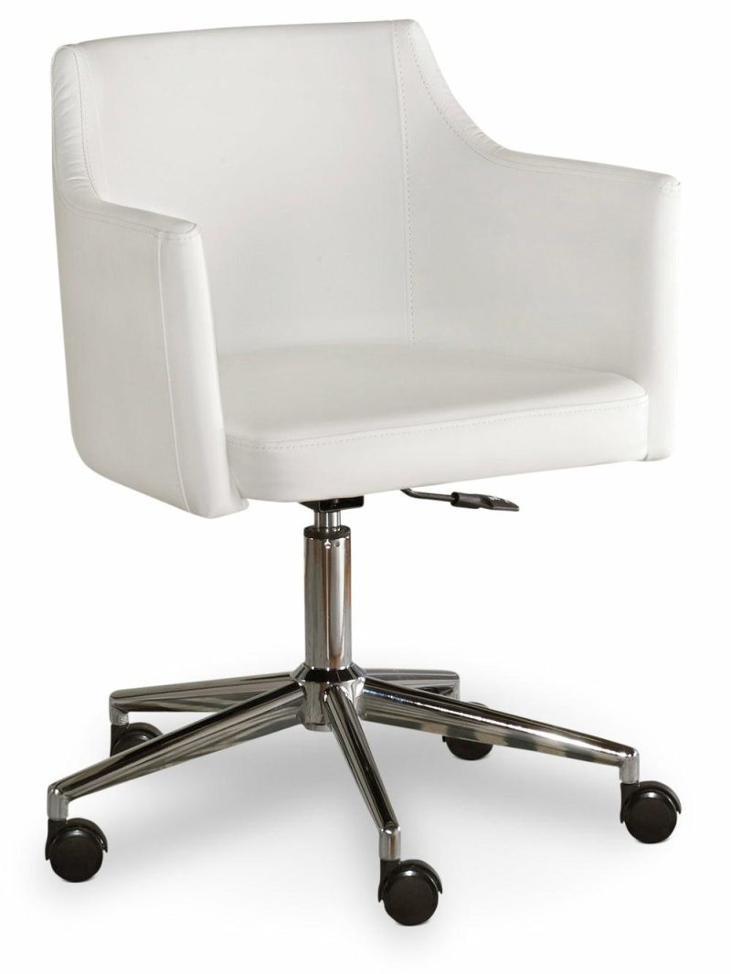 Bexley 23.5″ Swivel Chair – White Chairs