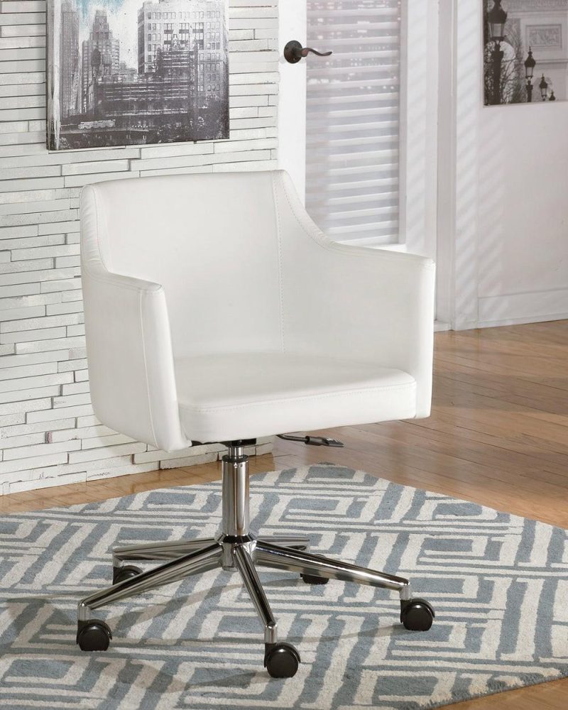 Bexley 23.5″ Swivel Chair – White Chairs