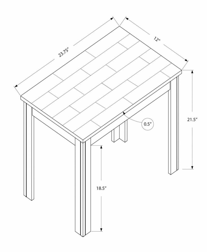 Black, Grey Marble Accent Table End Tables