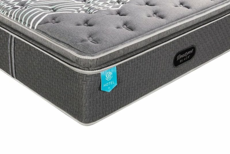 Black Hotel Iii Euro Pillowtop King Mattress Bedroom