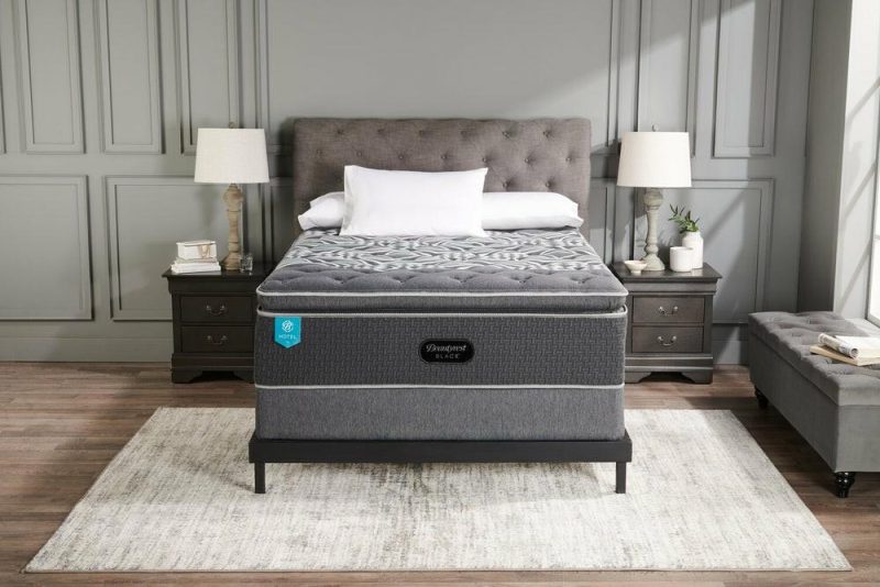 Black Hotel Iii Euro Pillowtop King Mattress Bedroom