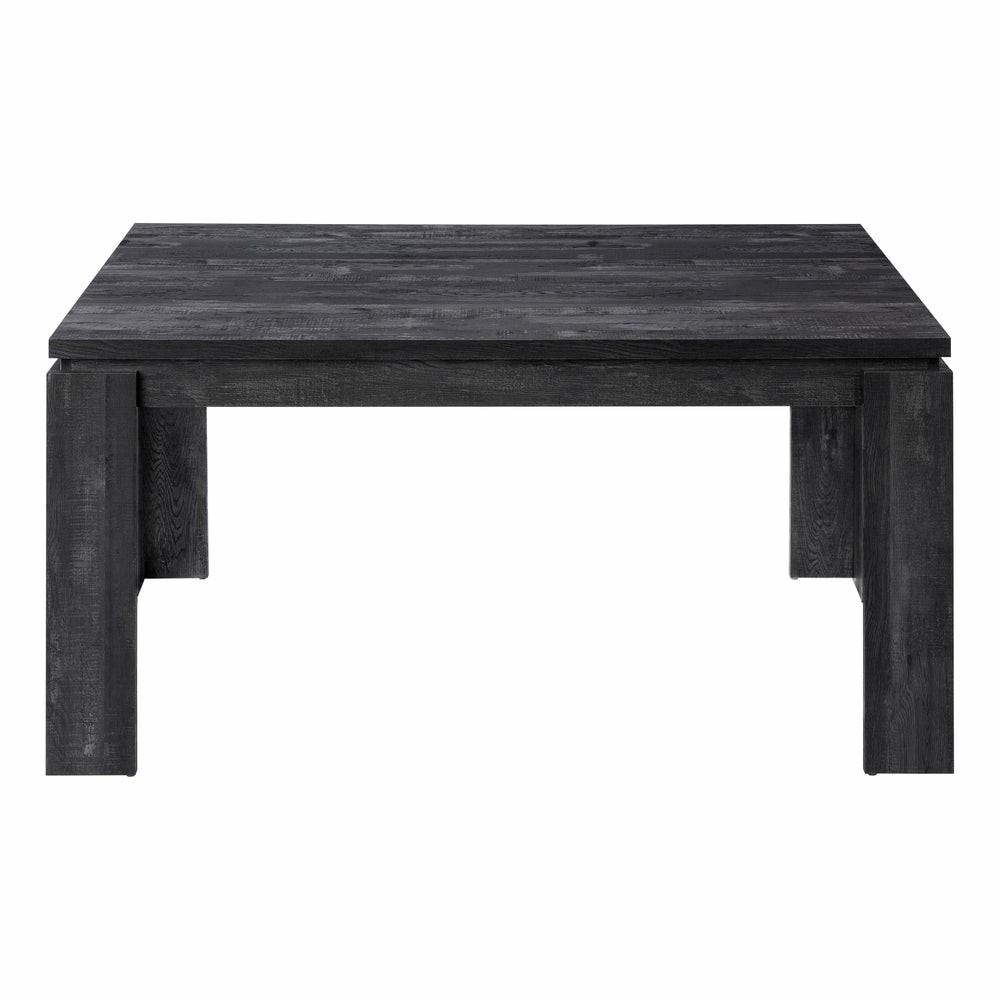 Black Reclaimed Wood-Look Dining Table Dining Room