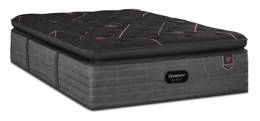 Black Signature Excellence Euro Pillowtop Full Mattress Bedroom