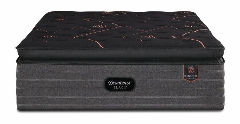 Black Signature Excellence Euro Pillowtop Full Mattress Bedroom