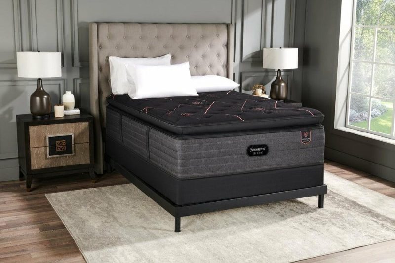 Black Signature Excellence Euro Pillowtop Full Mattress Bedroom