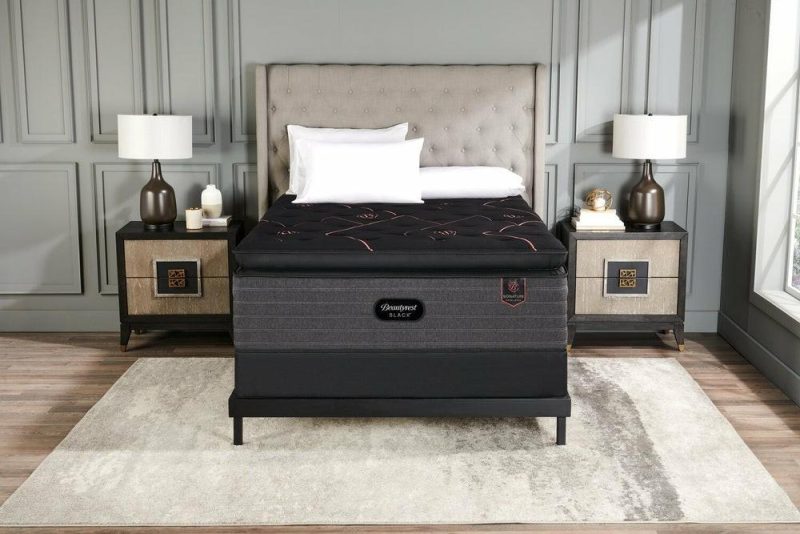 Black Signature Excellence Euro Pillowtop Full Mattress Bedroom