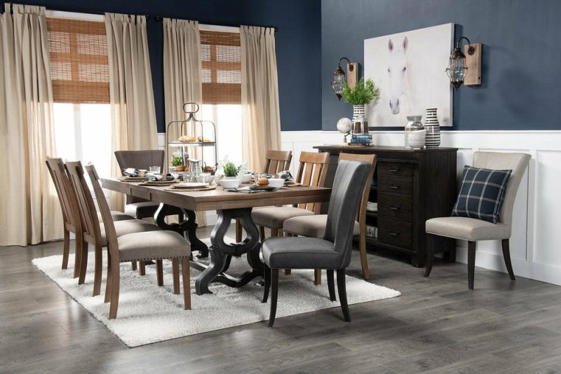 Bree Dining Chair With Vegan Leather Fabric – Grey Accent Chairs