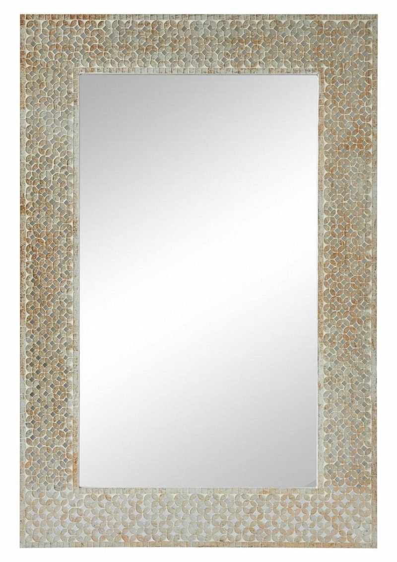 Brown Mosaic Mirror – 24″ X 36″ Bedroom