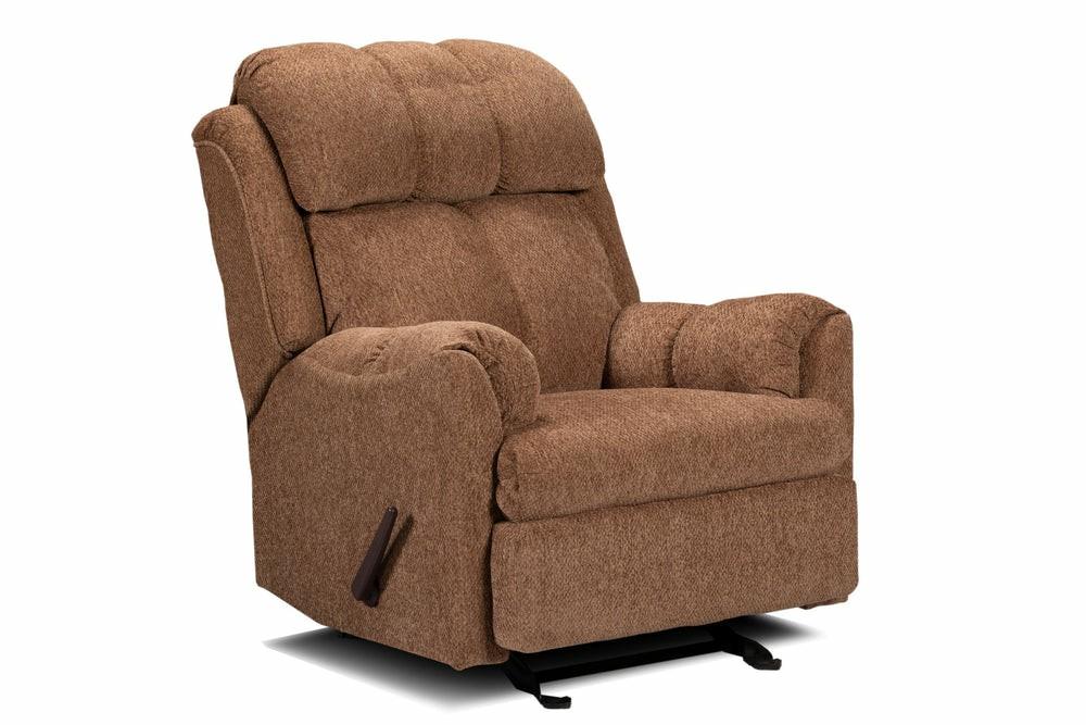 Canadian Made 35″ Brown Chenille Fabric Rocker Reclining Chair Furniture