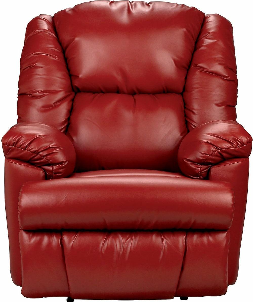 Canadian Made Bmxx 40″ Red Bonded Leather Power Reclining Chair Furniture