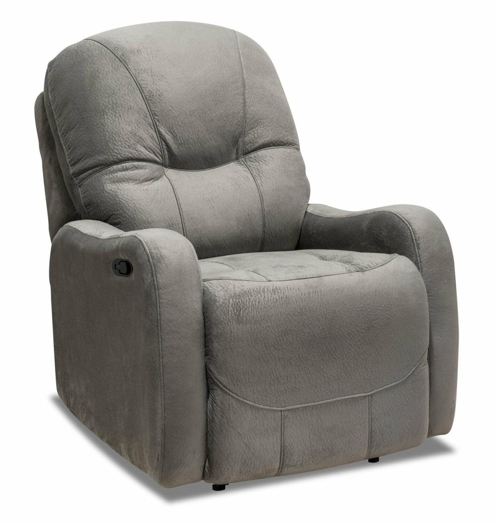 Canadian Made Everett 33.5″ Grey Fabric Reclining Chair Furniture