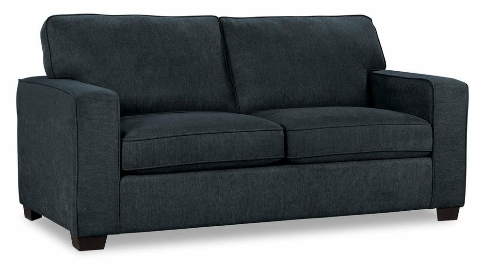 Canadian Made Fioa 58″ Navy Blue Chenille Fabric Twin-Size Sofa Bed Furniture