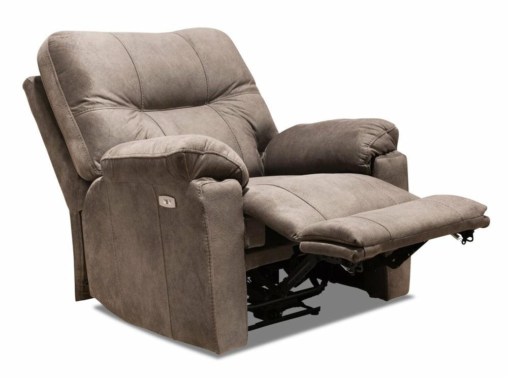 Canadian Made Gybson 38″ Latte Brown Fabric Power Reclining Chair Furniture