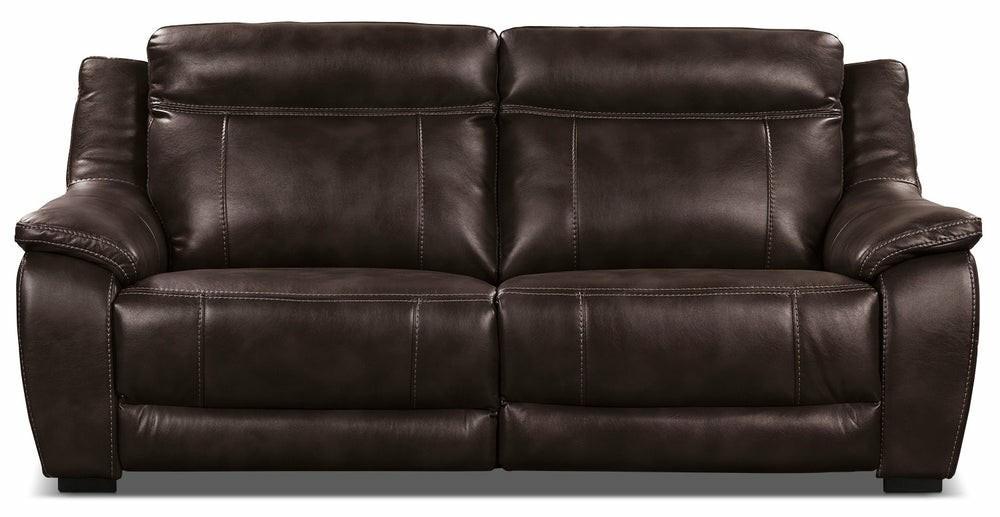 Canadian Made Novo 80″ Brown Leather-Look Sofa Sofa Furniture