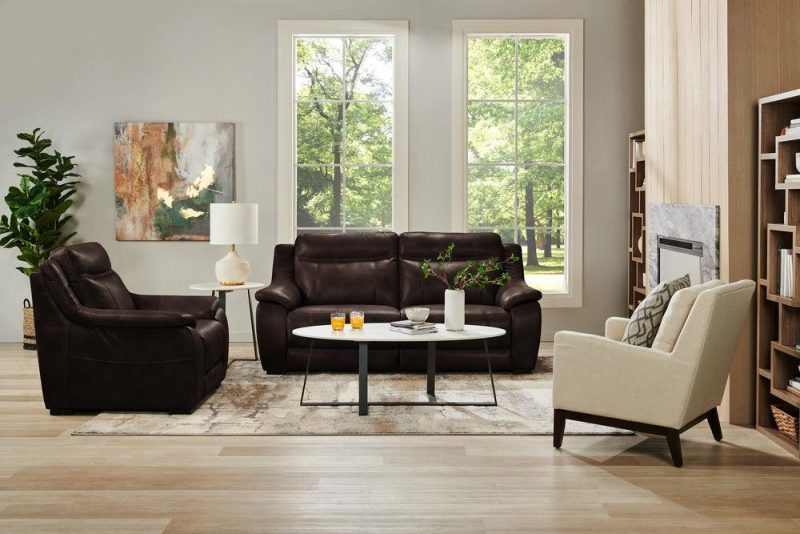 Canadian Made Novo 80″ Brown Leather-Look Sofa Sofa Furniture