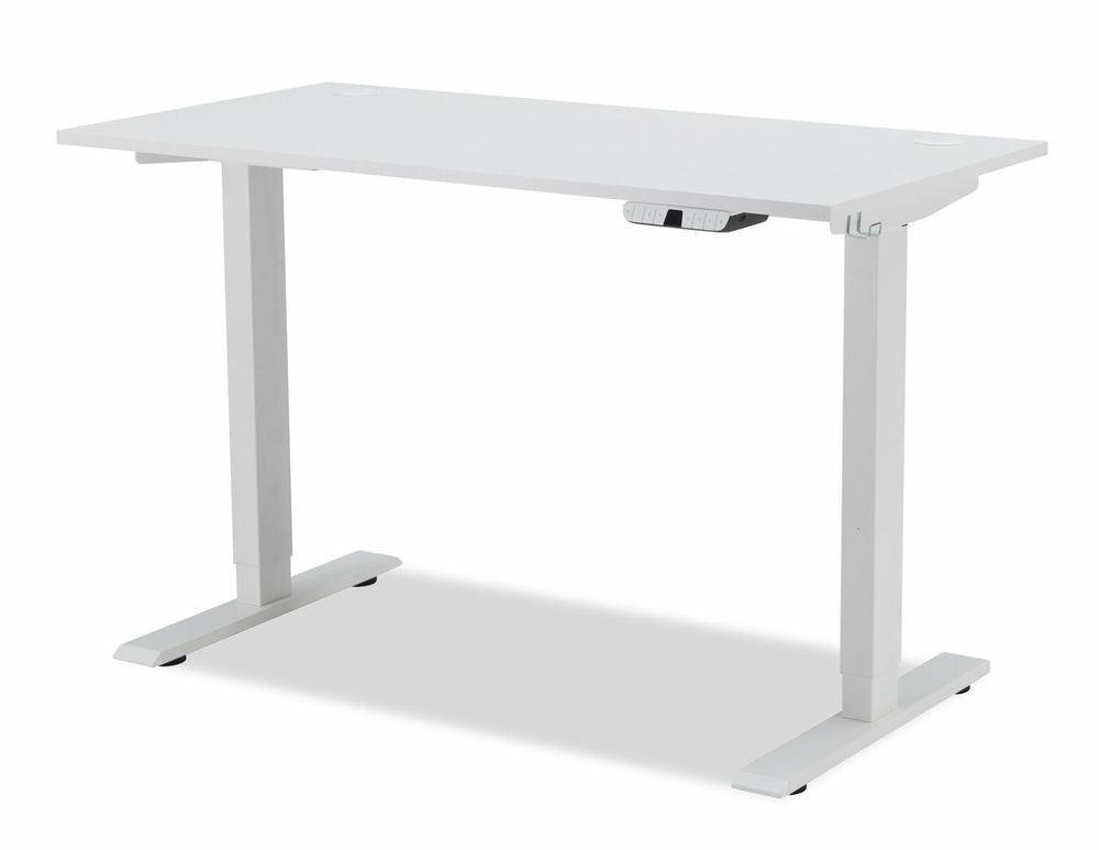 Carson 47.2″ Dual-Motor Lift Desk – Matte White Desks