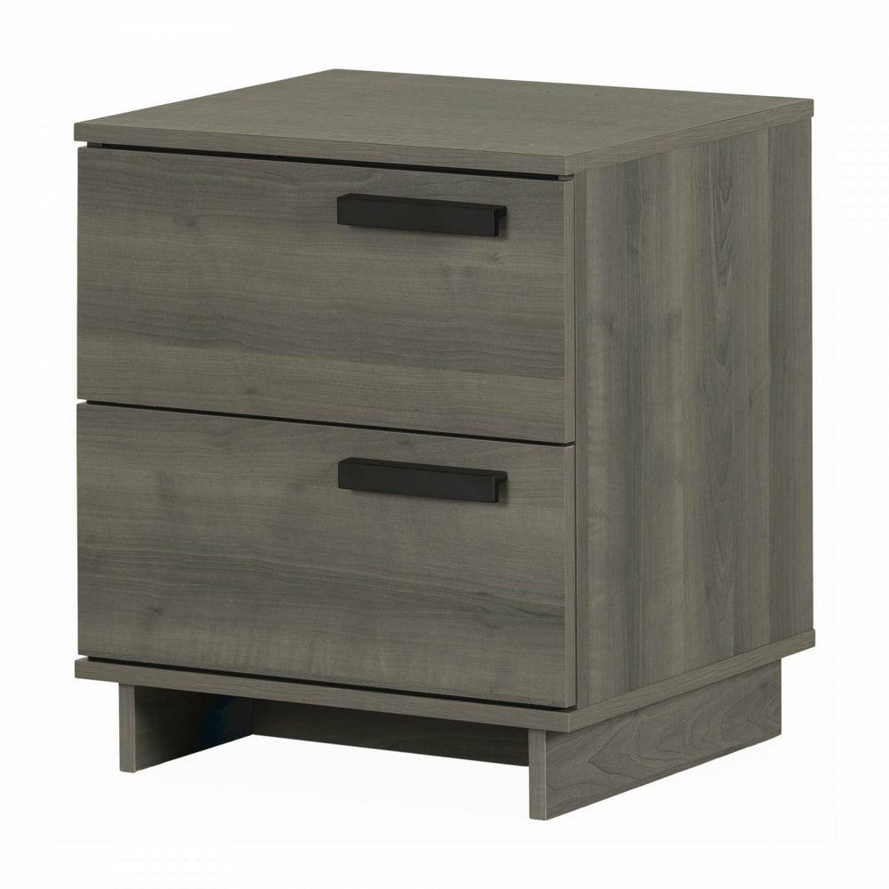 Cavalleri Nightstand With 2 Drawers – Grey Maple Bedroom