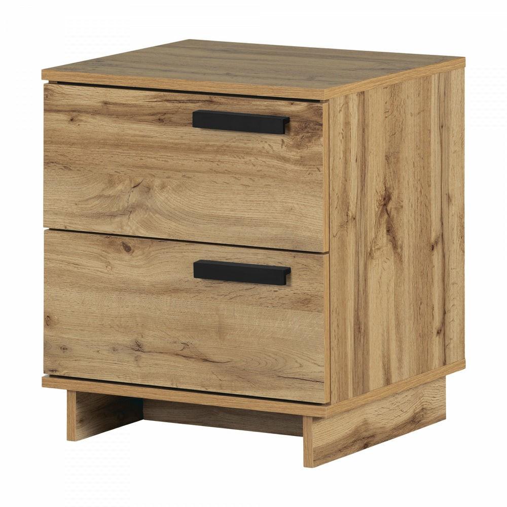 Cavalleri Nightstand With 2 Drawers – Nordik Oak Bedroom